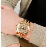 Guess Continental Diamonds Gold Dial Gold Steel Strap Watch for Men - GW0261G2 Authentic Buy Shop Now