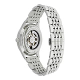 Emporio Armani Meccanico Skeleton Silver Dial Silver Steel Strap Watch For Men - AR1945 Authentic Buy Shop Now