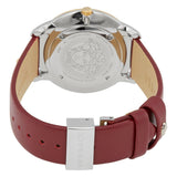 Versace Audrey Quartz Silver Dial Red Leather Strap Watch for Women - VELR00219 Authentic Buy Shop Now