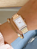 Michael Kors Lake Quartz White Dial Rose Gold Steel Strap Watch For Women - MK3645 Authentic Buy Shop Now