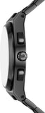 Michael Kors Lennox Chronograph Black Dial Black Steel Strap Watch For Men - MK9146 Authentic Buy Shop Now