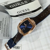 Guess Phoenix Blue Dial Brown Leather Strap Watch for Men - GW0386G2 Authentic Buy Shop Now