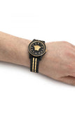 Versace Palazzo Empire Black Dial Two Tone Steel Strap Watch for Men - VERD01119 Authentic Buy Shop Now