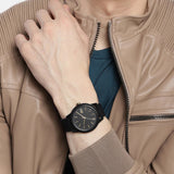 Lacoste 12.12 Black Dial Black Silicon Strap Watch for Men - 2011010 Authentic Buy Shop Now