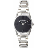 Calvin Klein Dainty Black Dial Silver Steel Strap Watch for Women - K7L23141 Authentic Buy Shop Now