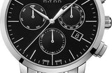Hugo Boss Associate Black Dial Silver Steel Strap Watch for Men - 1513267 Authentic Buy Shop Now