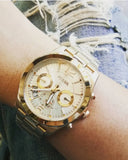Fossil Boyfriend Gold Dial Gold Steel Strap Watch for Women - ES3884 Authentic Buy Shop Now