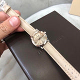 Burberry The City Beige Dial Beige Leather Strap Watch for Women - BU9207 Authentic Buy Shop Now