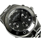 Marc Jacobs Blade Chronograph Black Dial Black Steel Strap Watch for Women - MBM3103 Authentic Buy Shop Now