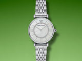 Emporio Armani Classic Silver Dial Silver Steel Strap Watch For Men - AR1819 Authentic Buy Shop Now