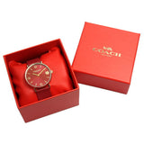 Coach Perry Red Dial Red Leather Strap Watch for Women - 14503867 Authentic Buy Shop Now