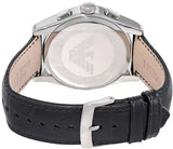 Emporio Armani Valente Chronograph Black Dial Black Leather Strap Watch For Men - AR1633 Authentic Buy Shop Now