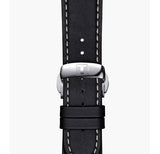 Tissot Gentleman Powermatic 80 Silicium Black Dial Black Leather Strap Watch For Men - T127.407.16.051.00 Authentic Buy Shop Now