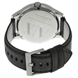 Armani Exchange Hampton Chronograph Black Dial Black Leather Strap Watch For Men - AX2101 Authentic Buy Shop Now