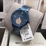 Michael Kors Portia Blue Dial Blue Stainless Steel Strap Watch for Women - MK3680 Authentic Buy Shop Now