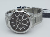 Tommy Hilfiger Hudson Chronograph Quartz Brown Dial Silver Steel Strap Watch For Men - 1791229 Authentic Buy Shop Now