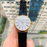 Longines Presence 25.5mm Automatic White Dial Black Leather Strap Watch for Women - L4.921.2.11.2 Authentic Buy Shop Now