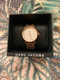 Marc Jacobs Baker White Dial Rose Gold Steel Strap Watch for Women - MBM3244 Authentic Buy Shop Now