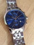 Hugo Boss Jet Blue Dial Silver Steel Strap Watch for Men - 1513384 Authentic Buy Shop Now