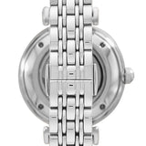 Emporio Armani Gianni T-Bar Automatic Silver Dial Silver Steel Strap Watch For Women - AR60022 Authentic Buy Shop Now