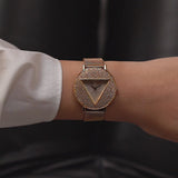 Guess Iconic Diamonds Gold Dial Gold Mesh Bracelet Watch For Women - GW0477L2 Authentic Buy Shop Now