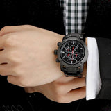Burberry Sport Chronograph Black Dial Black Steel Strap Watch for Men - BU7703 Authentic Buy Shop Now