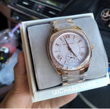 Michael Kors Bryn Rose Gold Dial Two Tone Steel Strap Watch for Women - MK6135 Authentic Buy Shop Now