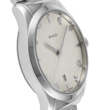 Gucci G Timeless White Dial Silver Steel Strap Watch For Women - YA1264028A Authentic Buy Shop Now