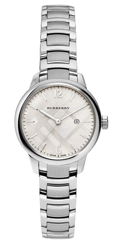 Burberry The Classic Silver Dial Silver Steel Strap Watch for Women - BU10108 Authentic Buy Shop Now