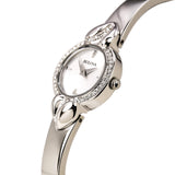 Bulova Crystal Pendant Silver Dial Silver Steel Strap Watch for Women - 96X111 Authentic Buy Shop Now