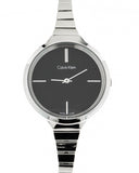 Calvin Klein Lively Black Dial Silver Steel Strap Watch for Women - K4U23121 Authentic Buy Shop Now