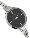 Calvin Klein Lively Black Dial Silver Steel Strap Watch for Women - K4U23121 Authentic Buy Shop Now