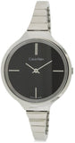 Calvin Klein Lively Black Dial Silver Steel Strap Watch for Women - K4U23121 Authentic Buy Shop Now