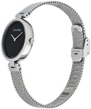Calvin Klein Authentic Black Dial Silver Mesh Bracelet Watch for Women - K8G23121 Authentic Buy Shop Now