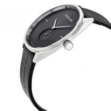 Calvin Klein Accent Black Dial Black Leather Strap Watch for Men - K2Y211C3 Authentic Buy Shop Now