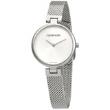 Calvin Klein Authentic White Dial Silver Mesh Bracelet Watch for Women - K8G23126 Authentic Buy Shop Now