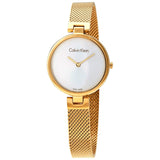 Calvin Klein Authentic White Dial Rose Gold Mesh Bracelet Watch for Women - K8G23526 Authentic Buy Shop Now