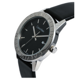 Calvin Klein Steady Black Dial Black Leather Strap Watch for Women - K7Q211C1 Authentic Buy Shop Now