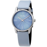 Calvin Klein City Blue Dial Blue Leather Strap Watch for Women - K2G231VN Authentic Buy Shop Now
