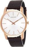 Calvin Klein City White Dial Brown Leather Strap Watch for Men - K2G21629 Authentic Buy Shop Now