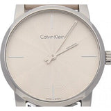 Calvin Klein City White Dial White Leather Strap Watch for Women - K2G231XH Authentic Buy Shop Now