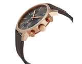 Calvin Klein City Chronograph Grey Dial Brown Leather Strap Watch for Men - K2G276G3 Authentic Buy Shop Now
