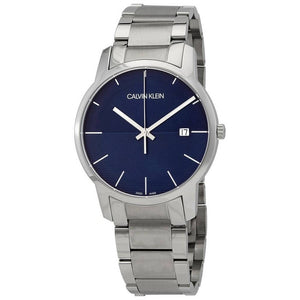 Calvin Klein City Blue Dial Silver Steel Strap Watch for Men - K2G2G14Q Authentic Buy Shop Now