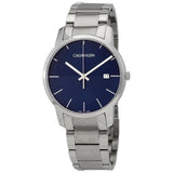 Calvin Klein City Blue Dial Silver Steel Strap Watch for Men - K2G2G14Q Authentic Buy Shop Now