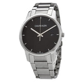 Calvin Klein City Chronograph Black Dial Silver Steel Strap Watch for Men - K2G2G14Y Authentic Buy Shop Now