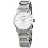 Calvin Klein City White Dial Silver Steel Strap Watch for Women - K2G23146 Authentic Buy Shop Now