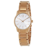 Calvin Klein City White Mother of Pearl Dial Rose Gold Steel Strap Watch for Women - K2G23646 Authentic Buy Shop Now