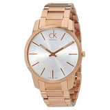 Calvin Klein City White Dial Rose Gold Steel Strap Watch for Men - K2G21646 Authentic Buy Shop Now