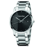 Calvin Klein City Chronograph Black Dial Silver Steel Strap Watch for Men - K2G2G14Y Authentic Buy Shop Now