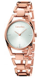 Calvin Klein Dainty Diamonds Silver Dial Rose Gold Steel Strap Watch for Women - K7L2364T Authentic Buy Shop Now